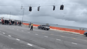 Pensacola Bridge driver defying police officer